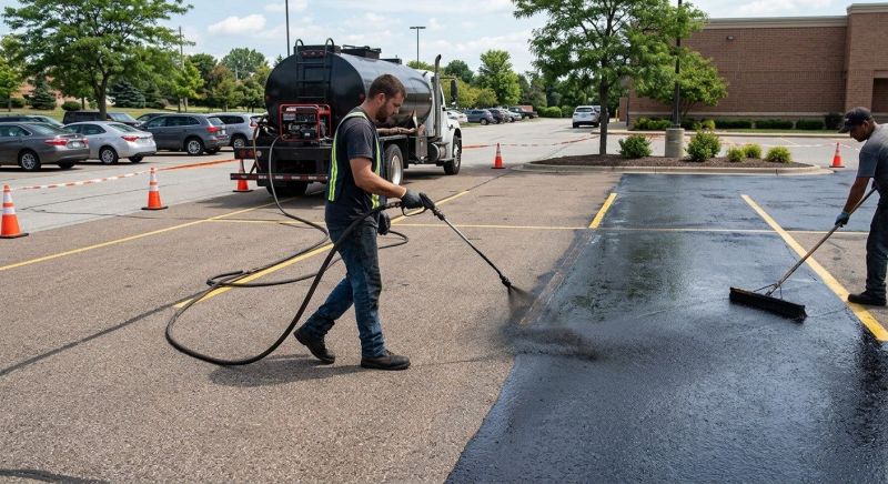 Church Parking Lot Sealcoating in Fort Collins, CO