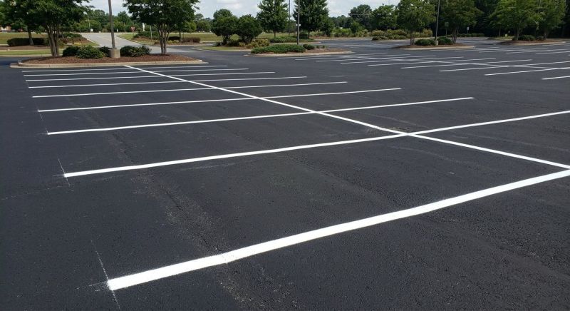 Parking Area Striping in Roswell, GA